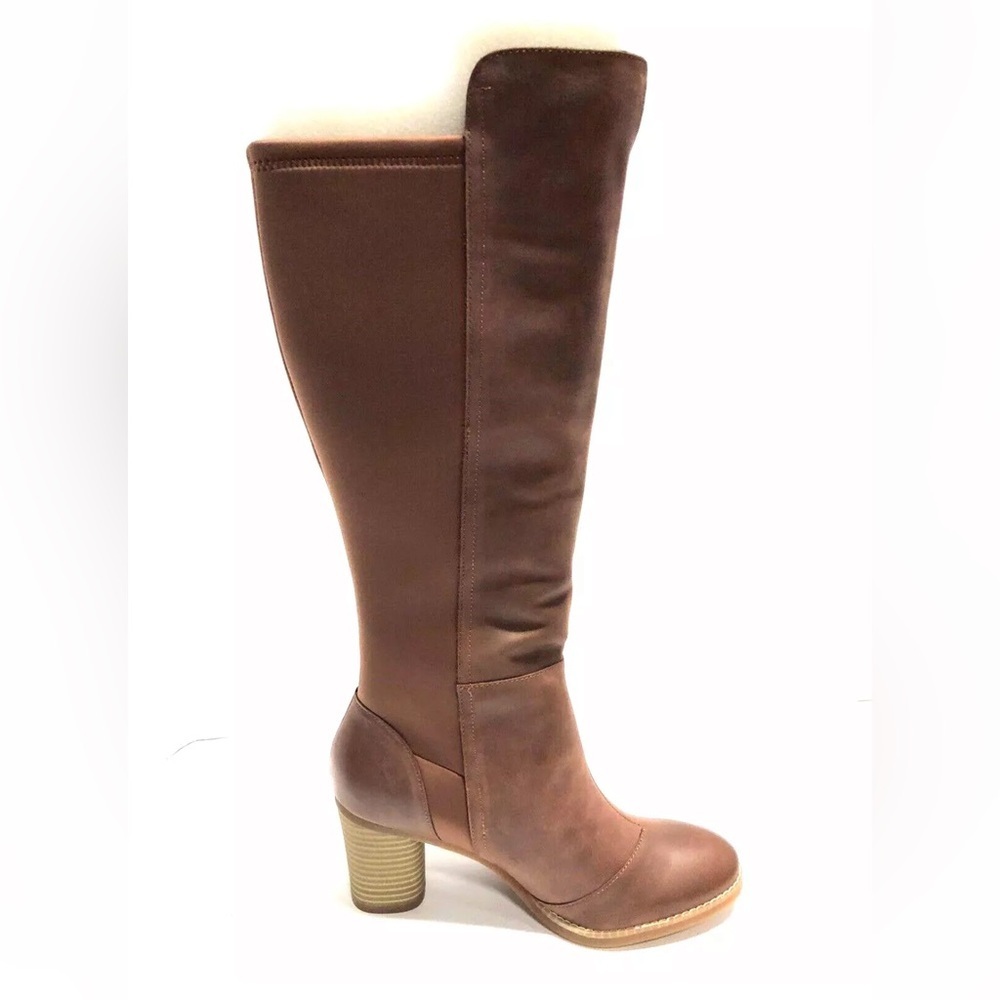 SoftWalk Women’s Katia Brown Knee High Boots, Size 8.5 Narrow